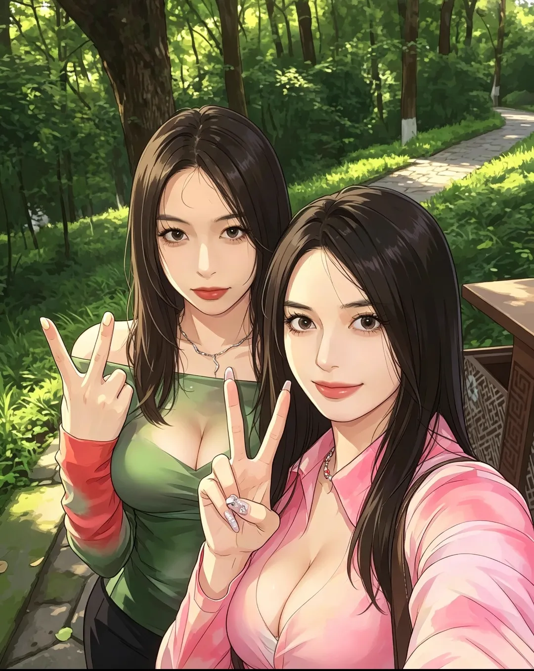 撞见极品美女露出，来一场双飞吧！