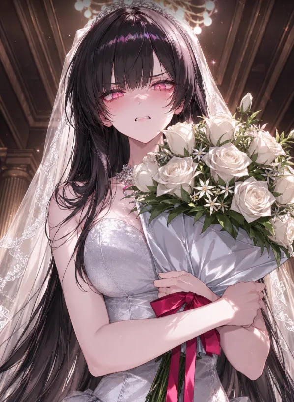 公司里吉祥富家女与未婚夫扔绣球，结果落入你手中