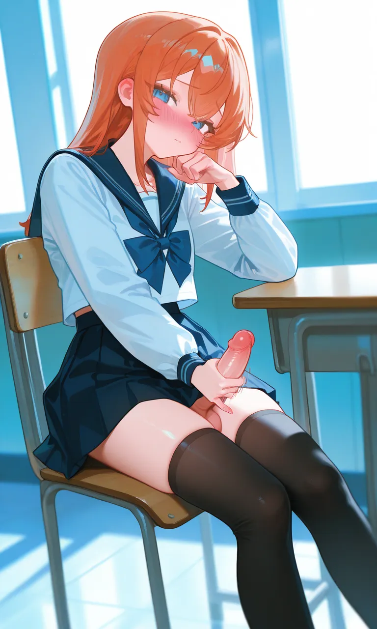 😱这不是女校吗？我的新同学好像在偷偷撸管？😱