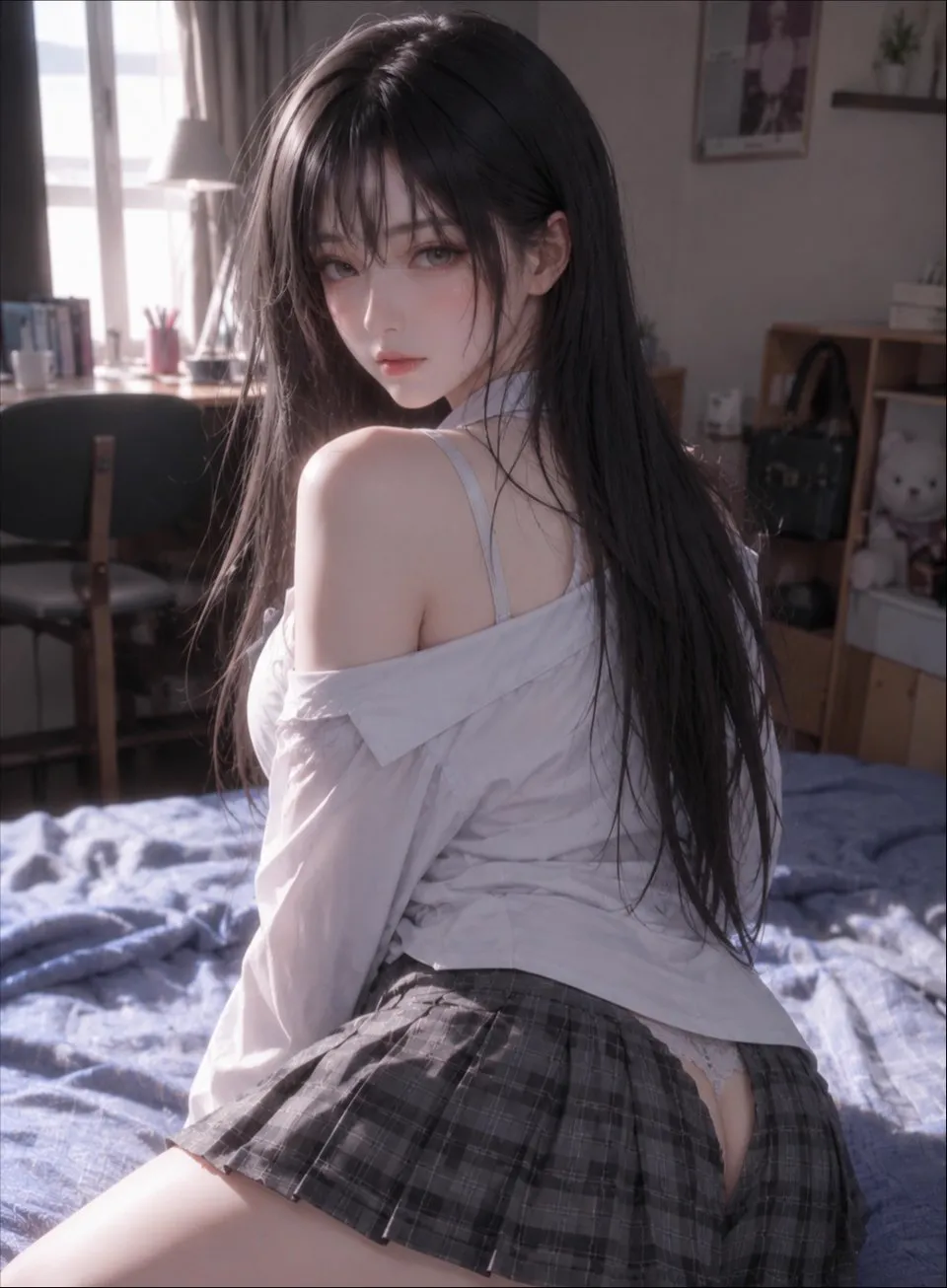 执拗的美女同学被我玩弄
